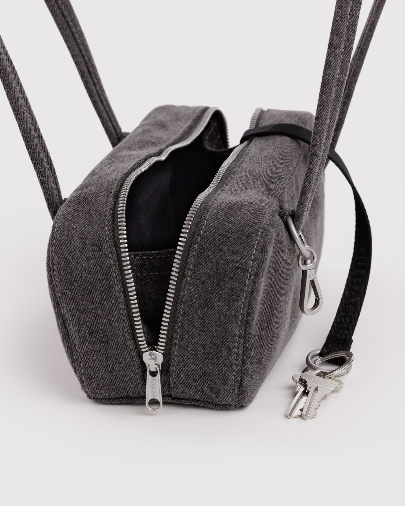 Small Denim Bowler Bag M3
