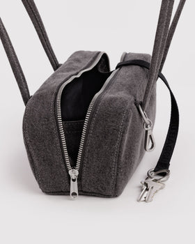 Small Denim Bowler Bag M3