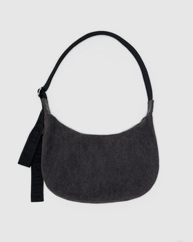 Medium Denim Crescent Bag V0