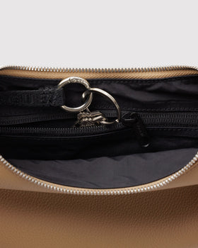 Small Recycled Leather Flat Crescent L8