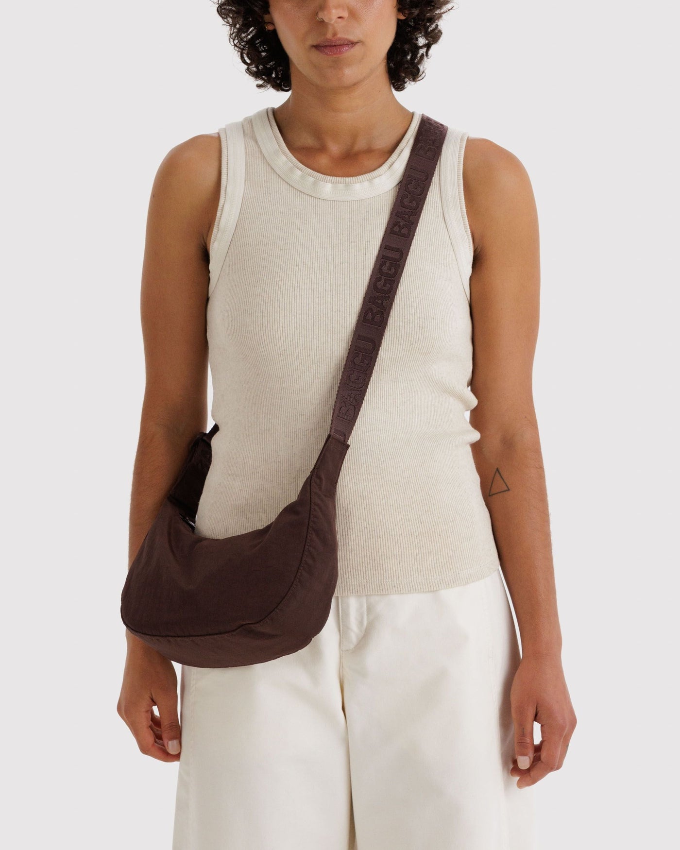 Small Nylon Crescent Bag U8