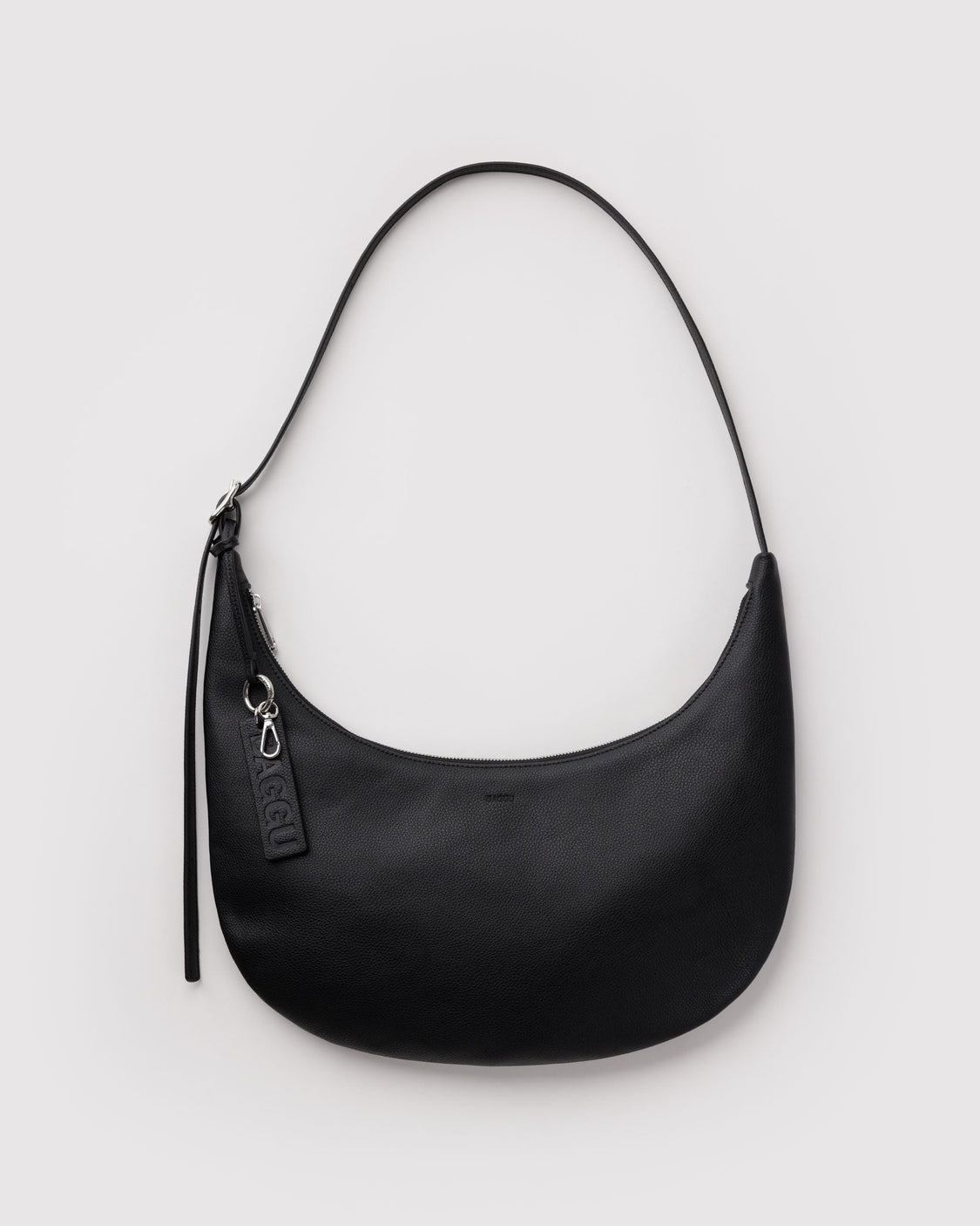 Medium Recycled Leather Flat Crescent X1