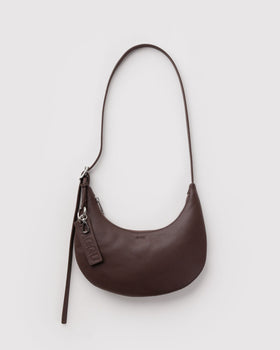 Small Recycled Leather Flat Crescent L8