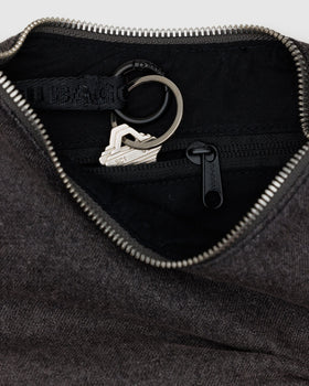 Small Denim Crescent Bag F1