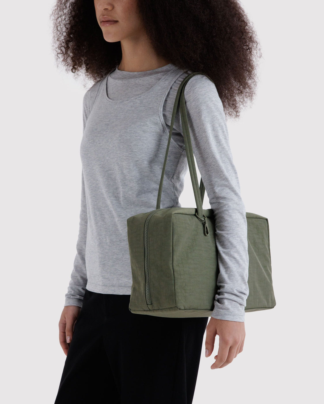 Medium Nylon Bowler Bag A3
