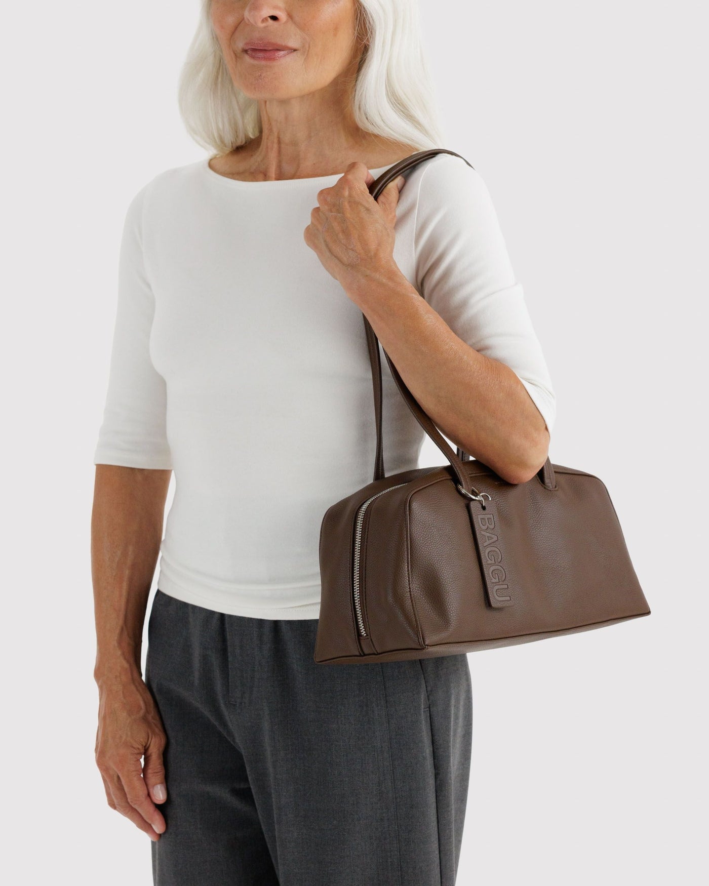 Recycled Leather Bowler Bag G7