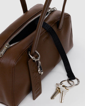 Small Recycled Leather Bowler Bag H0