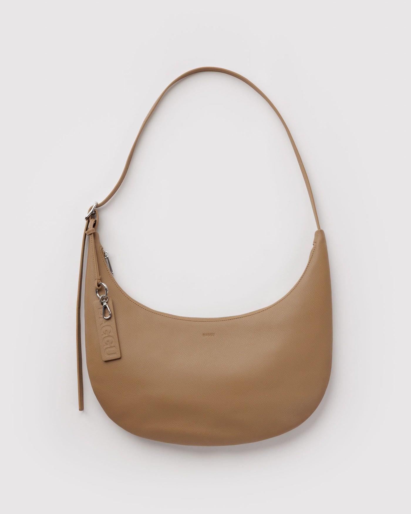 Medium Recycled Leather Flat Crescent X1