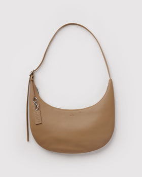 Medium Recycled Leather Flat Crescent X1
