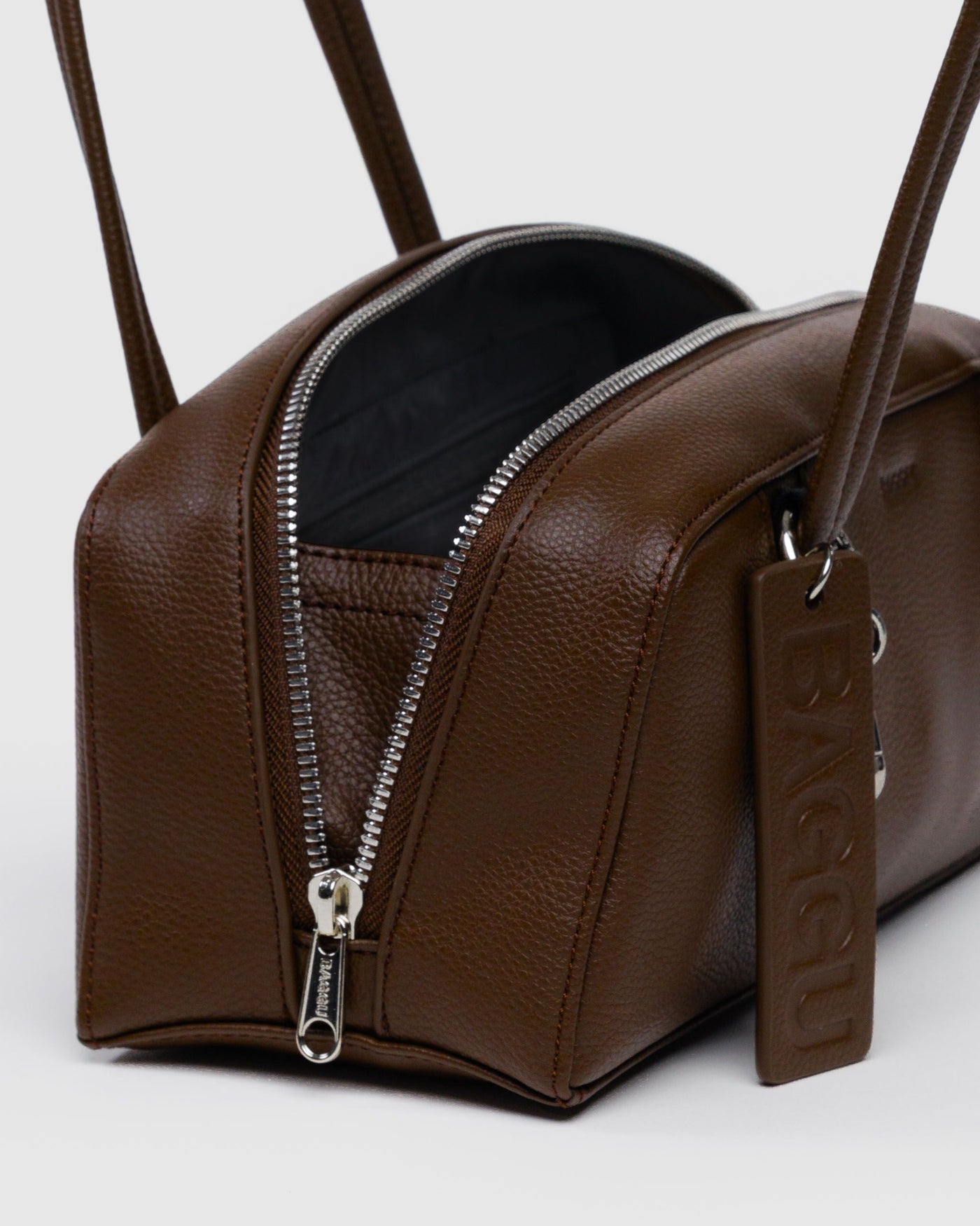 Small Recycled Leather Bowler Bag H0