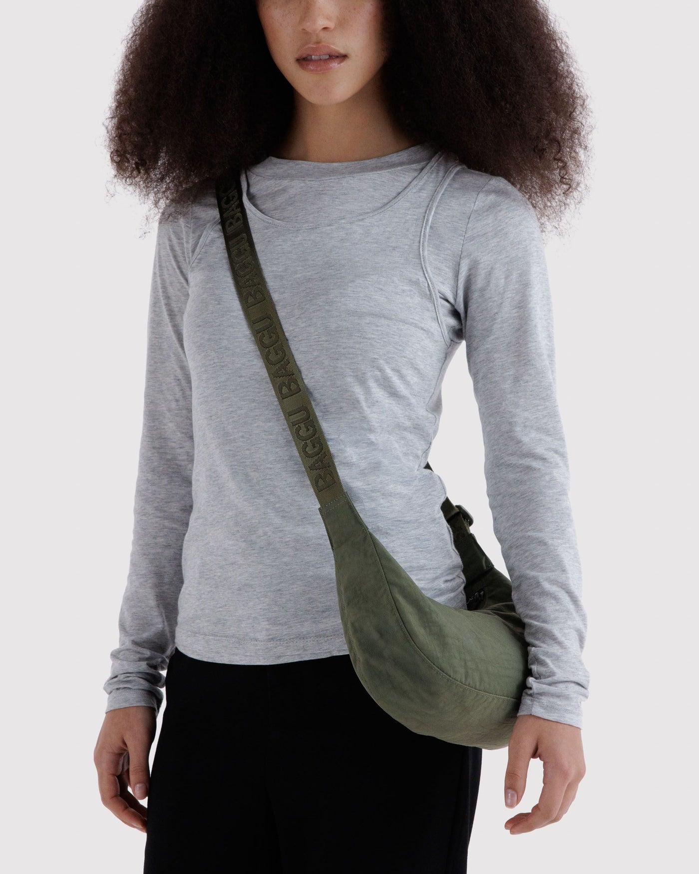 Small Nylon Crescent Bag U8