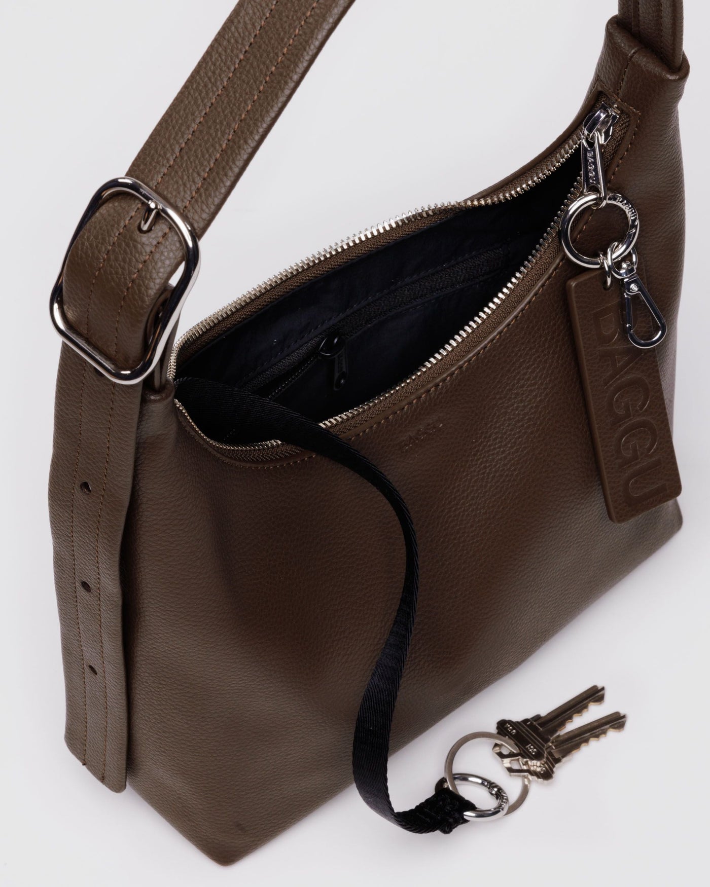 Mini Recycled Leather Shoulder Bag N2
