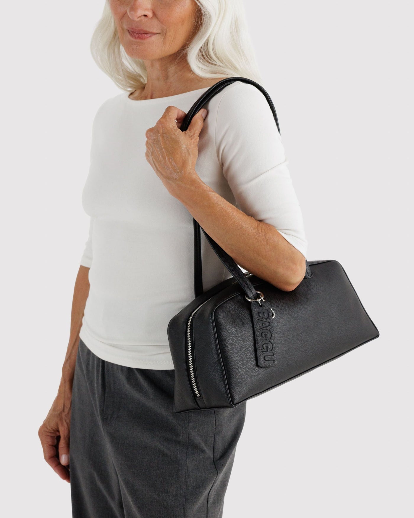 Recycled Leather Bowler Bag G7