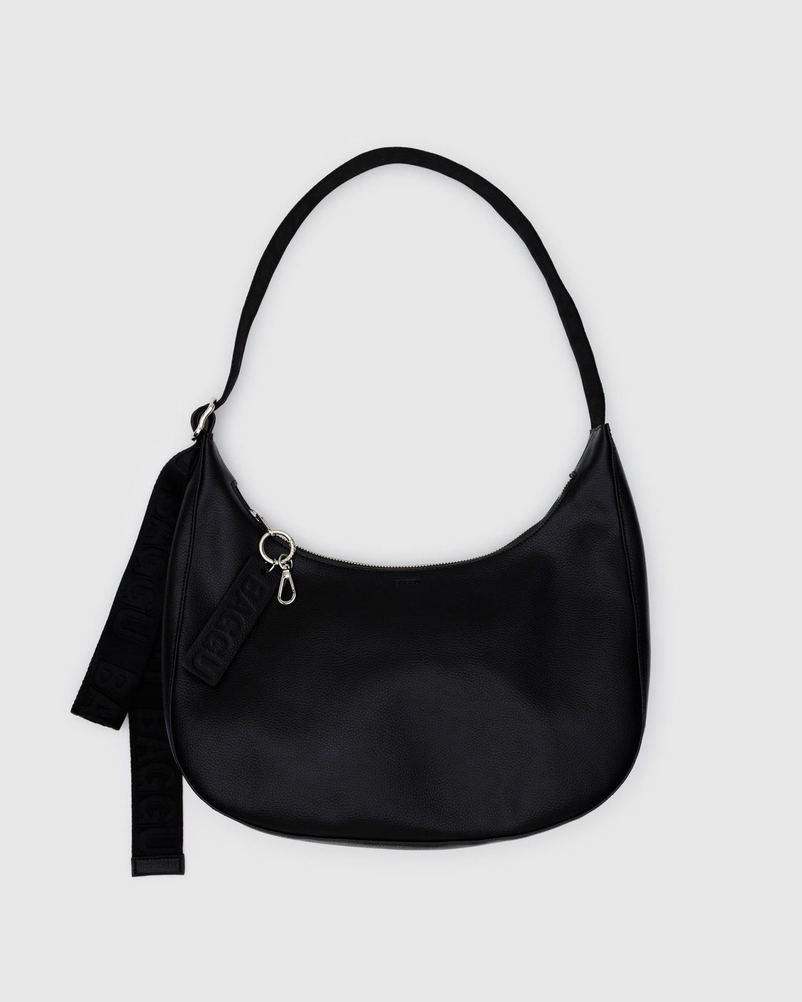 Medium Recycled Leather Crescent Bag W1