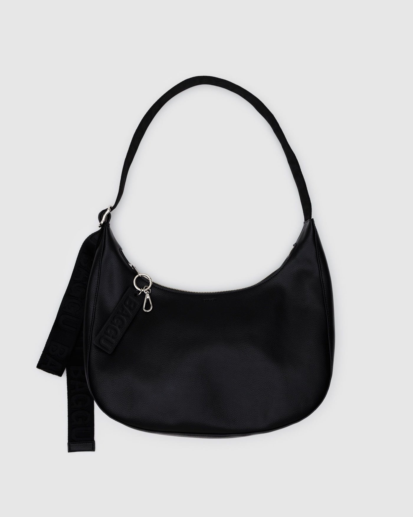 Medium Recycled Leather Crescent Bag W1